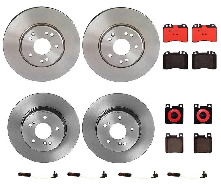 Brembo Brake Pads and Rotors Kit - Front and Rear (300mm/290mm) (Ceramic)